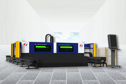 Laser welding system for large scale rail transportation manufacturing